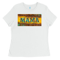 White Mama with gemstone Ladies Tee - RanaPortraitStore
