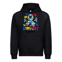 Black support squad autism Urban Hoodie - CowGirlArtShop