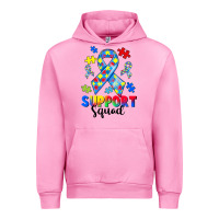 Fuchsia Pink support squad autism Urban Hoodie - CowGirlArtShop