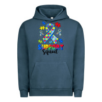 Pigment Midnight Navy support squad autism Urban Hoodie - CowGirlArtShop