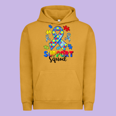 Support Squad Autism Urban Hoodie Designed By Cowgirlartshop