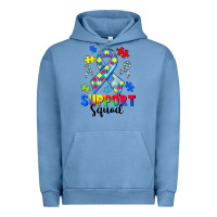 Pigment Pebble Blue support squad autism Urban Hoodie - CowGirlArtShop