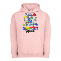 Pigment Salmon support squad autism Urban Hoodie - CowGirlArtShop