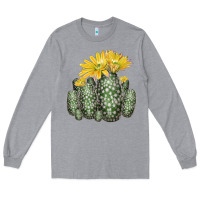 Heather Grey texas rainbow cactus Long Sleeve Tee - LillyAllenDesigns