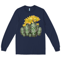 Navy texas rainbow cactus Long Sleeve Tee - LillyAllenDesigns