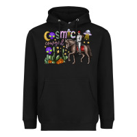 Black cosmic cowgirl Heavyweight Hoodie - SublimationCraftShop