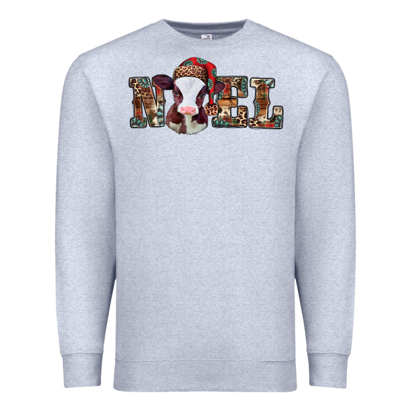 Western Christmas Baby Cow Noel Premium Sweatshirt by Jasminsmagicworld | Teevron