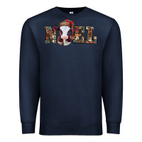 Navy western christmas baby cow noel Premium Sweatshirt - Jasminsmagicworld