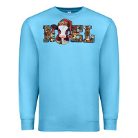 Ocean Blue western christmas baby cow noel Premium Sweatshirt - Jasminsmagicworld