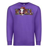 Purple western christmas baby cow noel Premium Sweatshirt - Jasminsmagicworld