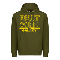 Army Green BEST WIFE IN THE GALAXY Premium Hoodie - Bettercallsaul