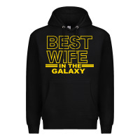 Black BEST WIFE IN THE GALAXY Premium Hoodie - Bettercallsaul