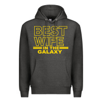 Charcoal Heather BEST WIFE IN THE GALAXY Premium Hoodie - Bettercallsaul