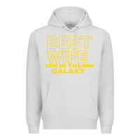 Dove Grey BEST WIFE IN THE GALAXY Premium Hoodie - Bettercallsaul