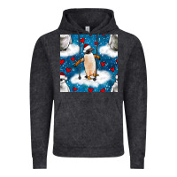 Vintage Black christmas penguin and heart seamless pattern Vintage Hoodie - BundleAndBundleShop