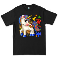 Black autism unicorn Premium Tee - Zillion Design Studio