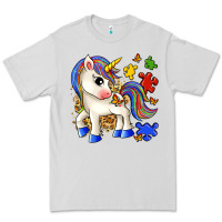 Dove Grey autism unicorn Premium Tee - Zillion Design Studio