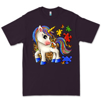 Plum autism unicorn Premium Tee - Zillion Design Studio