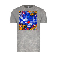 Cloud Rock 4th of july school bus seamless pattern Vintage Tee - BundleAndBundleShop