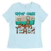 Baby Blue upper class trailer trash Ladies Tee - texasbilliewilder