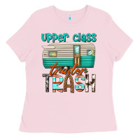 Bubblegum Pink upper class trailer trash Ladies Tee - texasbilliewilder