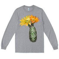Heather Grey texas rainbow cactus Long Sleeve Tee - LillyAllenDesigns