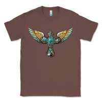 Chestnut western cross wings Classic Tee - BarkalooDesign