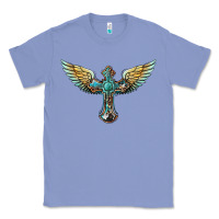 Colony Blue western cross wings Classic Tee - BarkalooDesign