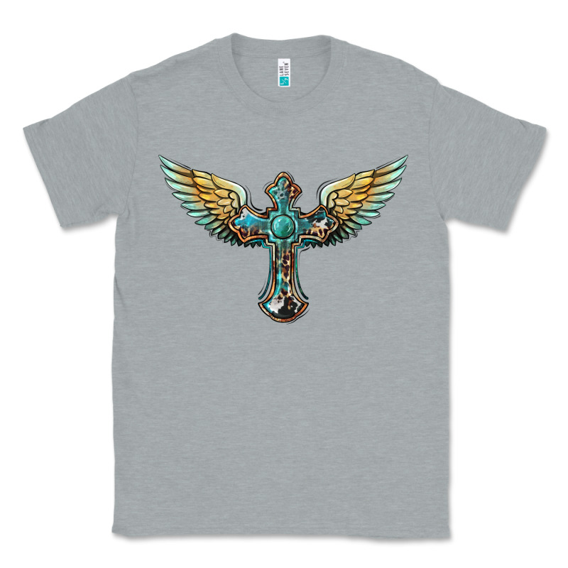 Western Cross Wings Classic Tee by BarkalooDesign | Teevron