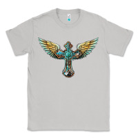 Moon Dust western cross wings Classic Tee - BarkalooDesign