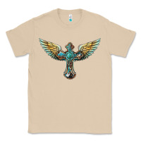 Mushroom western cross wings Classic Tee - BarkalooDesign
