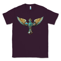 Plum western cross wings Classic Tee - BarkalooDesign