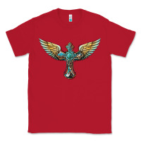 Red western cross wings Classic Tee - BarkalooDesign