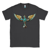 Smoke western cross wings Classic Tee - BarkalooDesign