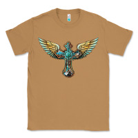 Toasted Coconut western cross wings Classic Tee - BarkalooDesign
