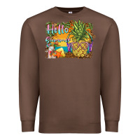 Chestnut hello summer pineapple Premium Sweatshirt - BarkalooDesign