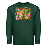 Sports Green hello summer pineapple Premium Sweatshirt - BarkalooDesign