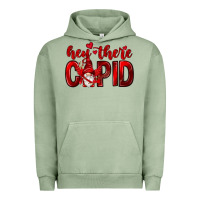 Pigment Oil Green Hey there Cupid Valentine's Day Urban Hoodie - HowdyJamesFarm