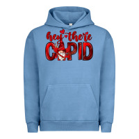 Pigment Pebble Blue Hey there Cupid Valentine's Day Urban Hoodie - HowdyJamesFarm