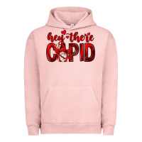 Pigment Salmon Hey there Cupid Valentine's Day Urban Hoodie - HowdyJamesFarm