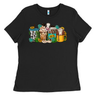 Black western cow coffee cup Ladies Tee - texasbilliewilder