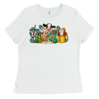 White western cow coffee cup Ladies Tee - texasbilliewilder