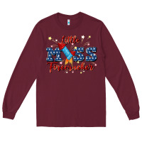 Burgundy little miss firecracker Long Sleeve Tee - JahusDesignShop