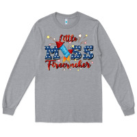 Heather Grey little miss firecracker Long Sleeve Tee - JahusDesignShop
