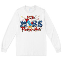 White little miss firecracker Long Sleeve Tee - JahusDesignShop