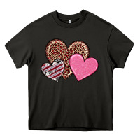 Asphalt valentine's day hearts Heavy Core Tee - RanaPortraitStore