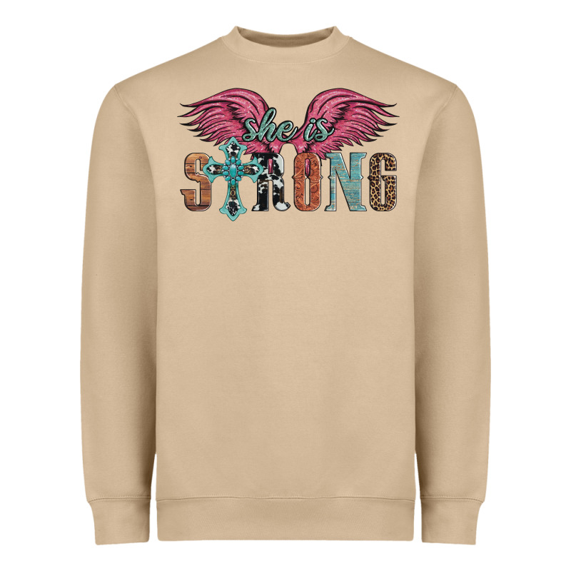 She Is Strong Heavyweight Sweatshirt by Artiststas | Teevron