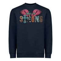 Navy she is strong Heavyweight Sweatshirt - Artiststas