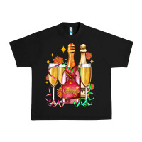 Black new year party champagne Urban Heavy Tee - AdoDesignShop