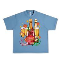 Pebble Blue new year party champagne Urban Heavy Tee - AdoDesignShop